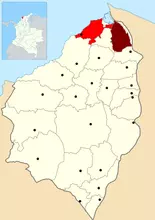 Mapa de Puerto Colombia